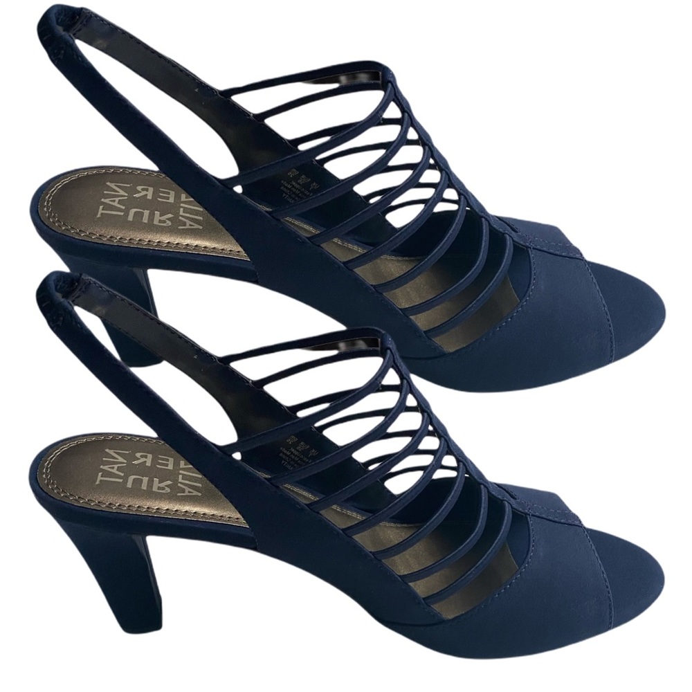 Naturalizer Vanity Navy Heel Sandal